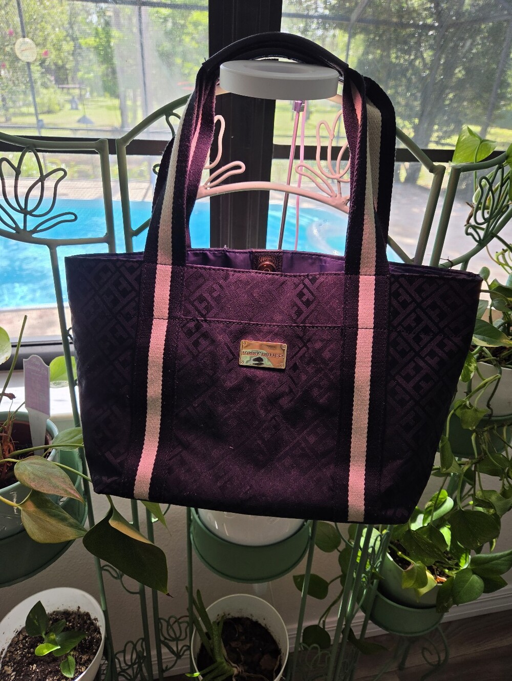 Tommy Hilfiger Navy Tote Bag with Contrast Straps - Picture 15 of 16